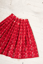 Load image into Gallery viewer, 1950s Lanz Full Skirt Cotton Printed XS