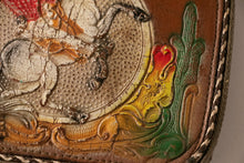 Load image into Gallery viewer, 1950s Wallet Tooled Leather Western Cowboy Floral