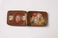 Load image into Gallery viewer, 1950s Wallet Tooled Leather Western Cowboy Floral