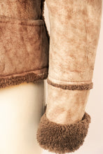 Load image into Gallery viewer, 1970s Shearling Cropped Jacket Sheepskin Brown S