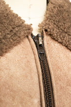 Load image into Gallery viewer, 1970s Shearling Cropped Jacket Sheepskin Brown S