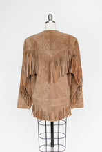 Load image into Gallery viewer, 1990s Fringe Suede Jacket Western Leather Coat L