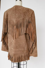 Load image into Gallery viewer, 1990s Fringe Suede Jacket Western Leather Coat L