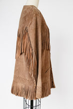 Load image into Gallery viewer, 1990s Fringe Suede Jacket Western Leather Coat L