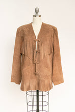 Load image into Gallery viewer, 1990s Fringe Suede Jacket Western Leather Coat L