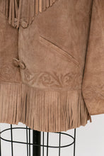 Load image into Gallery viewer, 1990s Fringe Suede Jacket Western Leather Coat L