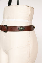 Load image into Gallery viewer, 1990s Belt Leather Glass Cabochon Y2K L