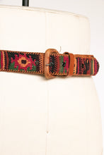 Load image into Gallery viewer, 1990s Belt Kilim Wool Woven Leather