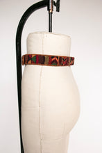 Load image into Gallery viewer, 1990s Belt Kilim Wool Woven Leather