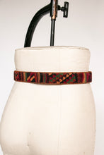 Load image into Gallery viewer, 1990s Belt Kilim Wool Woven Leather