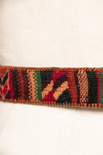 Load image into Gallery viewer, 1990s Belt Kilim Wool Woven Leather