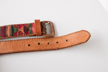 Load image into Gallery viewer, 1990s Belt Kilim Wool Woven Leather