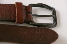 Load image into Gallery viewer, 1990s Belt Leather Glass Cabochon Y2K L