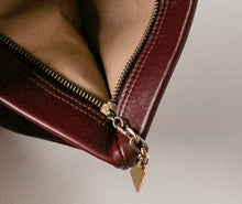 Load image into Gallery viewer, 1970s Anne Klein Calderon Clutch Purse Oxblood Leather Bag