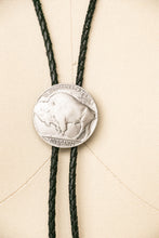 Load image into Gallery viewer, Vintage Bolo Tie Siskiyou Western Buffalo Nickel Coin