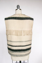 Load image into Gallery viewer, 1960s Norwegian Wool Sweater Vest Striped Fringe