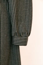 Load image into Gallery viewer, 1970s Dress Striped Knit Shirtfront S