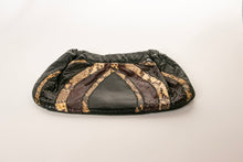 Load image into Gallery viewer, 1980s Clutch Purse Snake Skin + Leather Bag