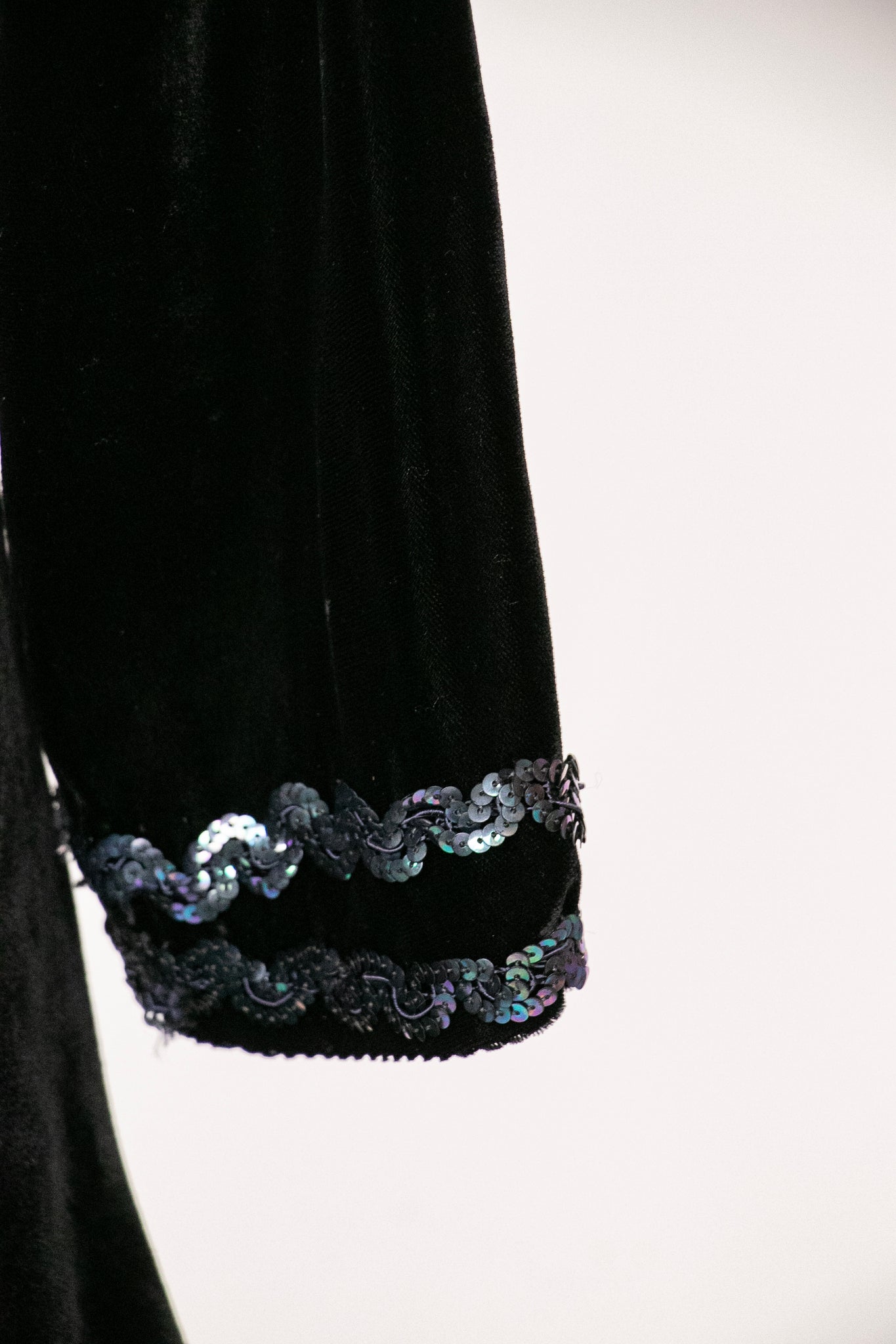 1960s Mini Dress Velvet Sequin Black Mod S Deja Vintage Boutique 1960s Mini Dress Velvet Sequin Black Mod S Deja Vintage Boutique