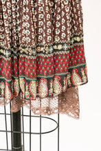 Load image into Gallery viewer, Anna Sui Dress Y2K Silk Chiffon Ruffle S