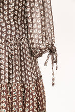 Load image into Gallery viewer, Anna Sui Dress Y2K Silk Chiffon Ruffle S