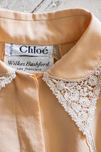 Chloé Blouse Silk Top 1980s S / M