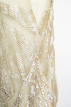 Load image into Gallery viewer, 1920s Dress Deco Sheer Netting Gelatin Sequin Beaded S