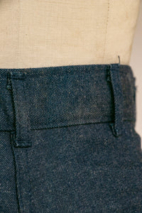 Vintage Jeans Denim Sailor Dungaree High Waist Bells 29" x 30.5" NOS