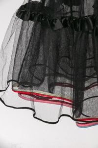 1950s Lace Petticoat Sheer Crinoline Skirt XS / S