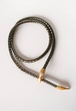 Load image into Gallery viewer, Vintage Snake Necklace Belt Metallic Metal Mesh Egyptian Revival Serpent