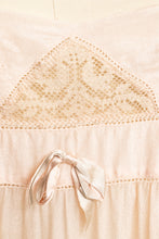 Load image into Gallery viewer, 1920s Silk Nightgown Slip Lace Sheer Lingerie Dress