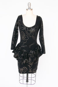 1980s Betsey Johnson Punk Label Backless Dress S