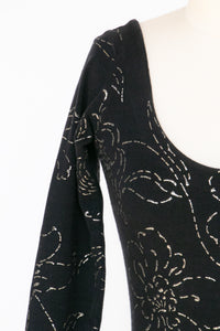 1980s Betsey Johnson Punk Label Backless Dress S