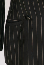 Load image into Gallery viewer, 1990s Blazer Pin Stripe Italian Designer Suit Jacket S