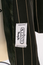 Load image into Gallery viewer, 1990s Blazer Pin Stripe Italian Designer Suit Jacket S