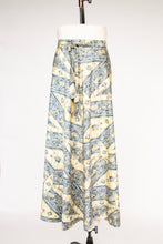 Load image into Gallery viewer, 1970s Cotton Wrap Maxi Skirt Printed Boho M/L