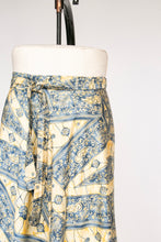 Load image into Gallery viewer, 1970s Cotton Wrap Maxi Skirt Printed Boho M/L