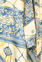 Load image into Gallery viewer, 1970s Cotton Wrap Maxi Skirt Printed Boho M/L