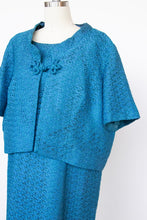 Load image into Gallery viewer, 1960s Shift Dress Bolero Jacket Set XL Volup