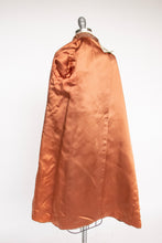 Load image into Gallery viewer, 1960s Brocade Coat Copper Brown Evening M/L