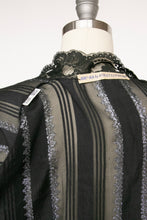 Load image into Gallery viewer, 1980s Silk Blouse Sheer Lace Designer Holly Lueders