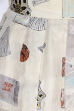 Load image into Gallery viewer, 1980s Silk Mini Skirt Pleated Printed Tennis Skirt XS