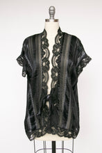 Load image into Gallery viewer, 1980s Silk Blouse Sheer Lace Designer Holly Lueders