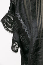 Load image into Gallery viewer, 1980s Silk Blouse Sheer Lace Designer Holly Lueders