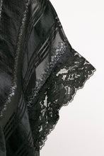 Load image into Gallery viewer, 1980s Silk Blouse Sheer Lace Designer Holly Lueders