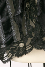 Load image into Gallery viewer, 1980s Silk Blouse Sheer Lace Designer Holly Lueders