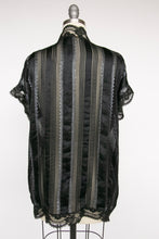 Load image into Gallery viewer, 1980s Silk Blouse Sheer Lace Designer Holly Lueders
