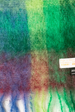 Load image into Gallery viewer, 1970s Scarf Mohair Bright Plaid Knit Wrap