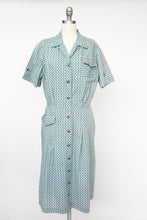 Load image into Gallery viewer, 1950s Dress Cotton Full Skirt Shirtwaist Printed XL