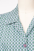 Load image into Gallery viewer, 1950s Dress Cotton Full Skirt Shirtwaist Printed XL